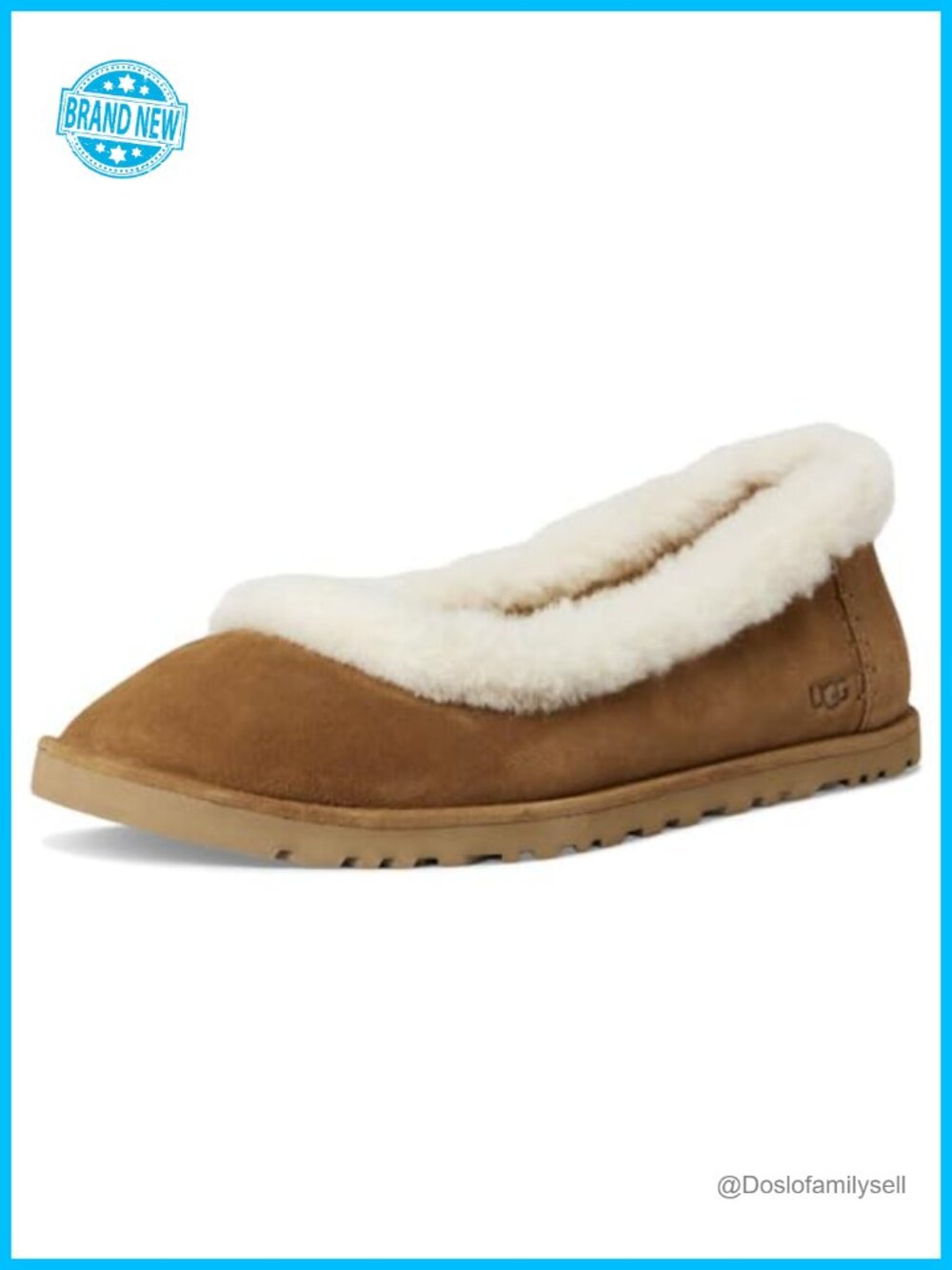UGG Australia Zora Ballet Flat Suede Round Toe Slip On